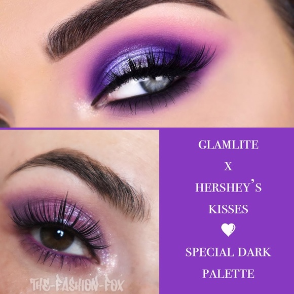 Glamlite Hershey's Kisses Special Dark Chocolate 6 Shades Eyeshadow Palette NEW - Picture 5 of 13